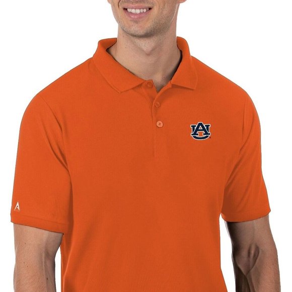 Auburn Tigers Men's Antigua Orange Legacy Pique Polo - Picture 1 of 1